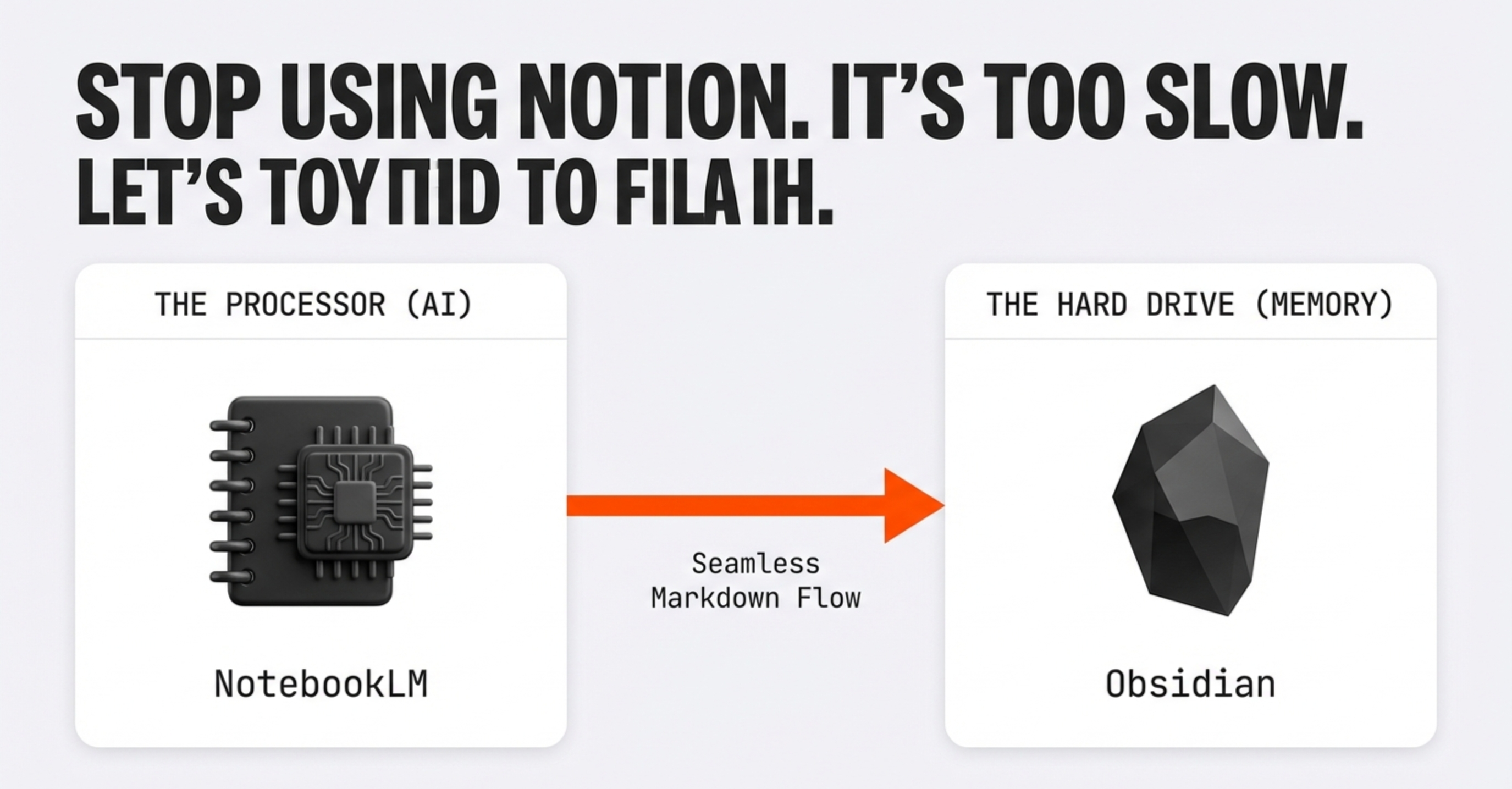 Comparison of Notion versus NotebookLM and Obsidian for building a second brain